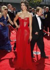 Morena Baccarin hot in red at Creative Arts Emmy Awards 2012